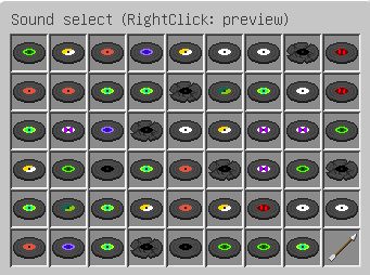 Messages sound select menu